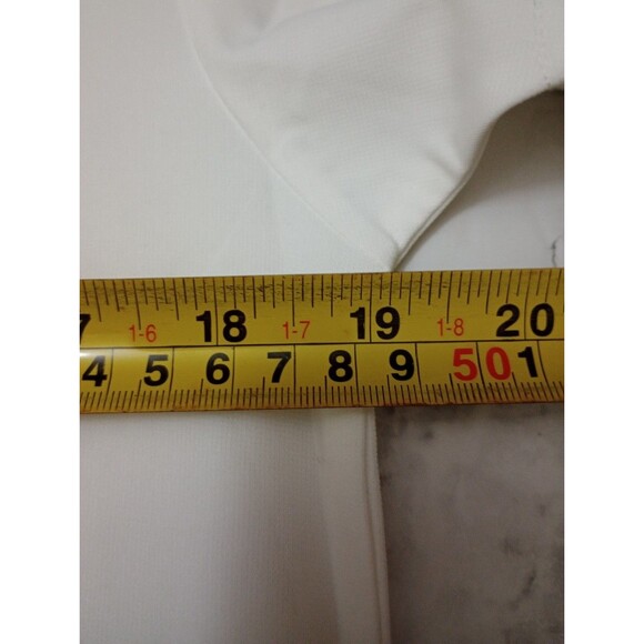 NWT Stone Falcon Crisp White Tee Shirt Navy Blue Border Size Small - Picture 6 of 7